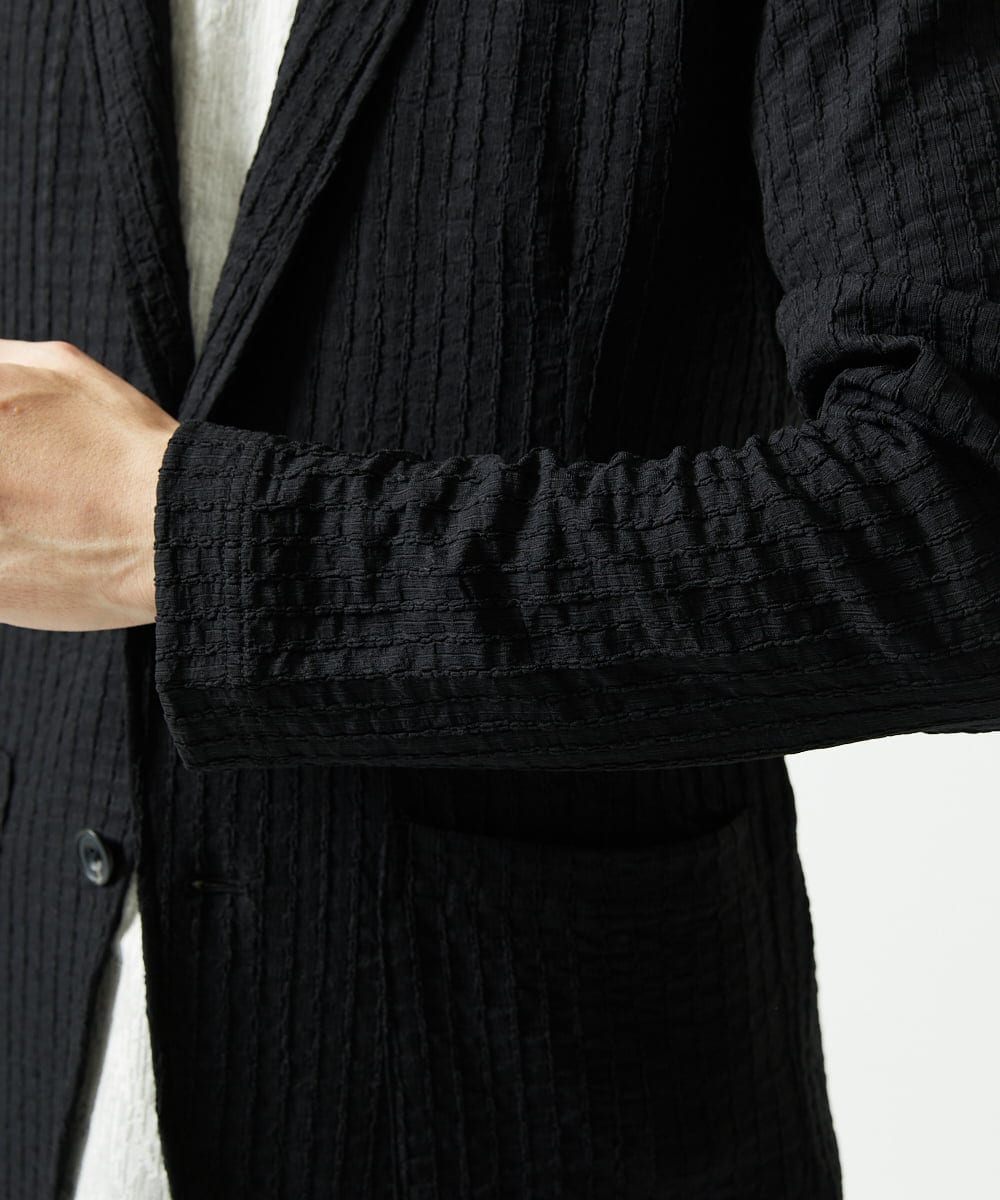 MKDJC03090 MK MICHEL KLEIN HOMME(MKミッシェルクランオム) クラフトヨウリュウジャケット ブラック