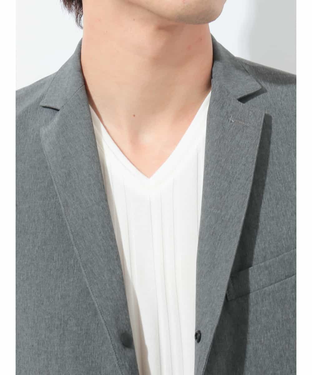MKDJC20190 MK MICHEL KLEIN HOMME(MKミッシェルクランオム) 【GEAR TEC】ハイマテリアルジャケット ダークグレー