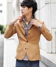 MKDJI54170 MK MICHEL KLEIN HOMME(MKミッシェルクランオム) コンバーチブルジャケット / ポンチスエード ベージュ