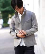 MKDJI54170 MK MICHEL KLEIN HOMME(MKミッシェルクランオム) コンバーチブルジャケット / ポンチスエード グレー