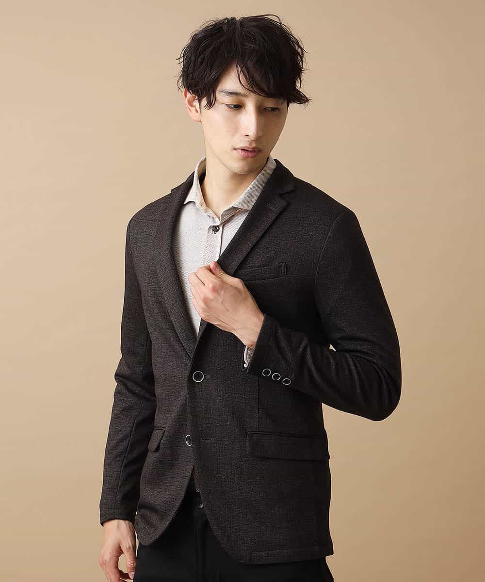 MKDJJ51150 MK MICHEL KLEIN HOMME(MKミッシェルクランオム) セットアップ対応 ジャケット／TEC EASY LIGHT ラッセル ブラウン