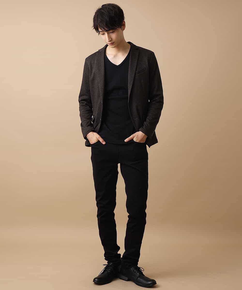 MKDJJ51150 MK MICHEL KLEIN HOMME(MKミッシェルクランオム) セットアップ対応 ジャケット／TEC EASY LIGHT ラッセル ブラウン