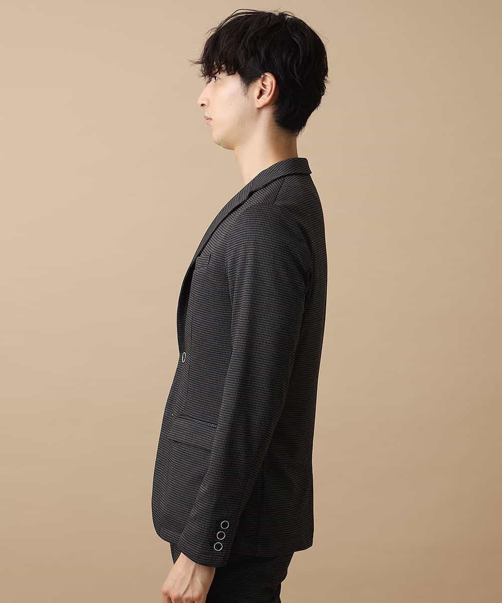MKDJJ52150 MK MICHEL KLEIN HOMME(MKミッシェルクランオム) セットアップ対応 ジャケット／TEC EASY LIGHT チェック ブラウン