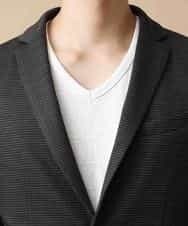 MKDJJ52150 MK MICHEL KLEIN HOMME(MKミッシェルクランオム) セットアップ対応 ジャケット／TEC EASY LIGHT チェック ブラウン