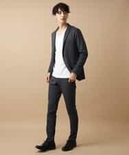 MKDJJ52150 MK MICHEL KLEIN HOMME(MKミッシェルクランオム) セットアップ対応 ジャケット／TEC EASY LIGHT チェック グレー
