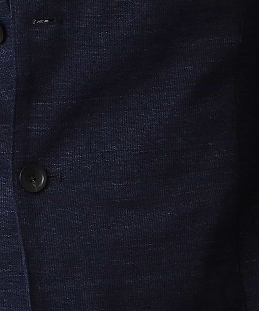 MKDJJ72180 MK MICHEL KLEIN HOMME(MKミッシェルクランオム) ジャケット／フロートインレーシルケット ブルーネイビー