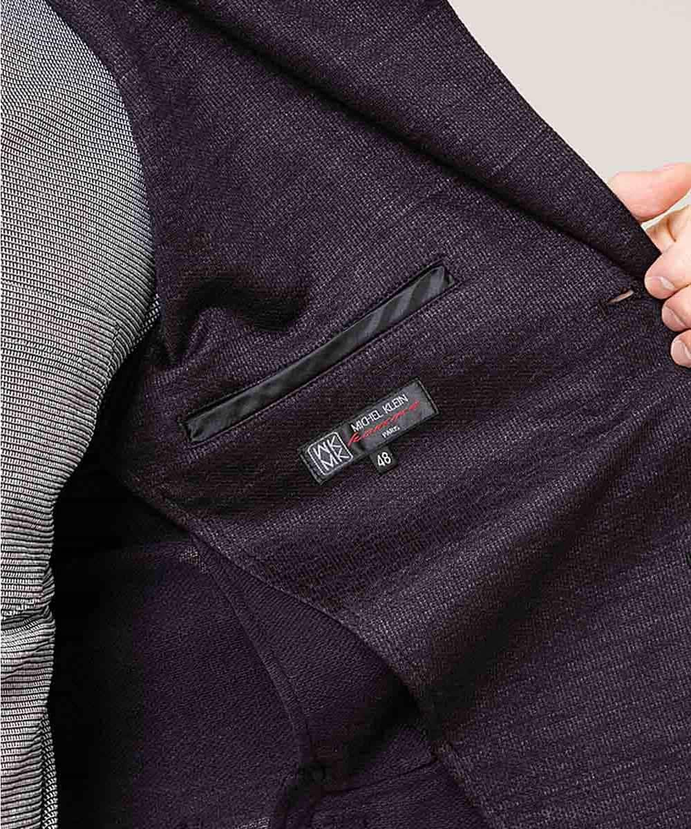 MKDJJ72180 MK MICHEL KLEIN HOMME(MKミッシェルクランオム) ジャケット／フロートインレーシルケット ネイビー