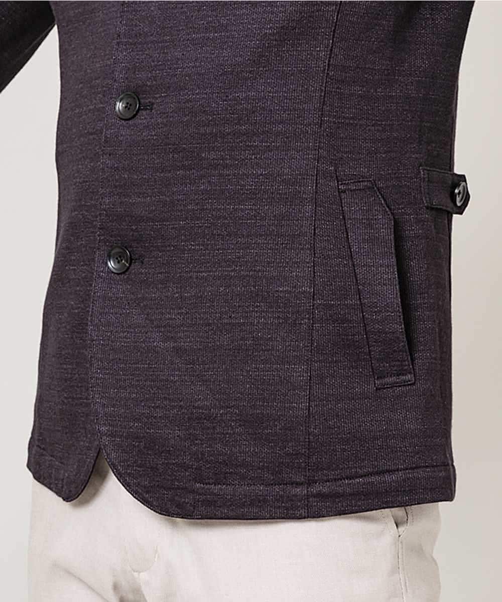 MKDJJ72180 MK MICHEL KLEIN HOMME(MKミッシェルクランオム) ジャケット／フロートインレーシルケット ネイビー