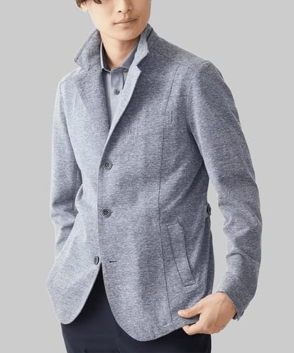 MKDJV50290 MK MICHEL KLEIN HOMME 【秋春着用可能/日本製生地使用】コンバーチブルジャケット / 綿麻混 RIRANCHA