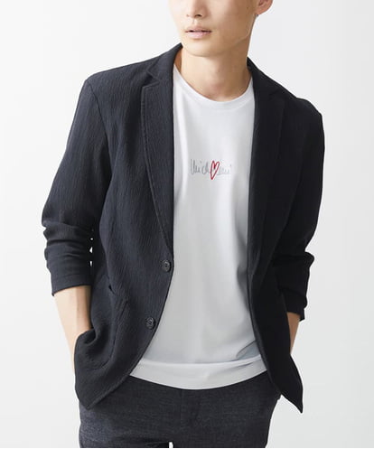MKDJV67140 MK MICHEL KLEIN HOMME 【大きいサイズあり】ラペルジャケットカーディガン