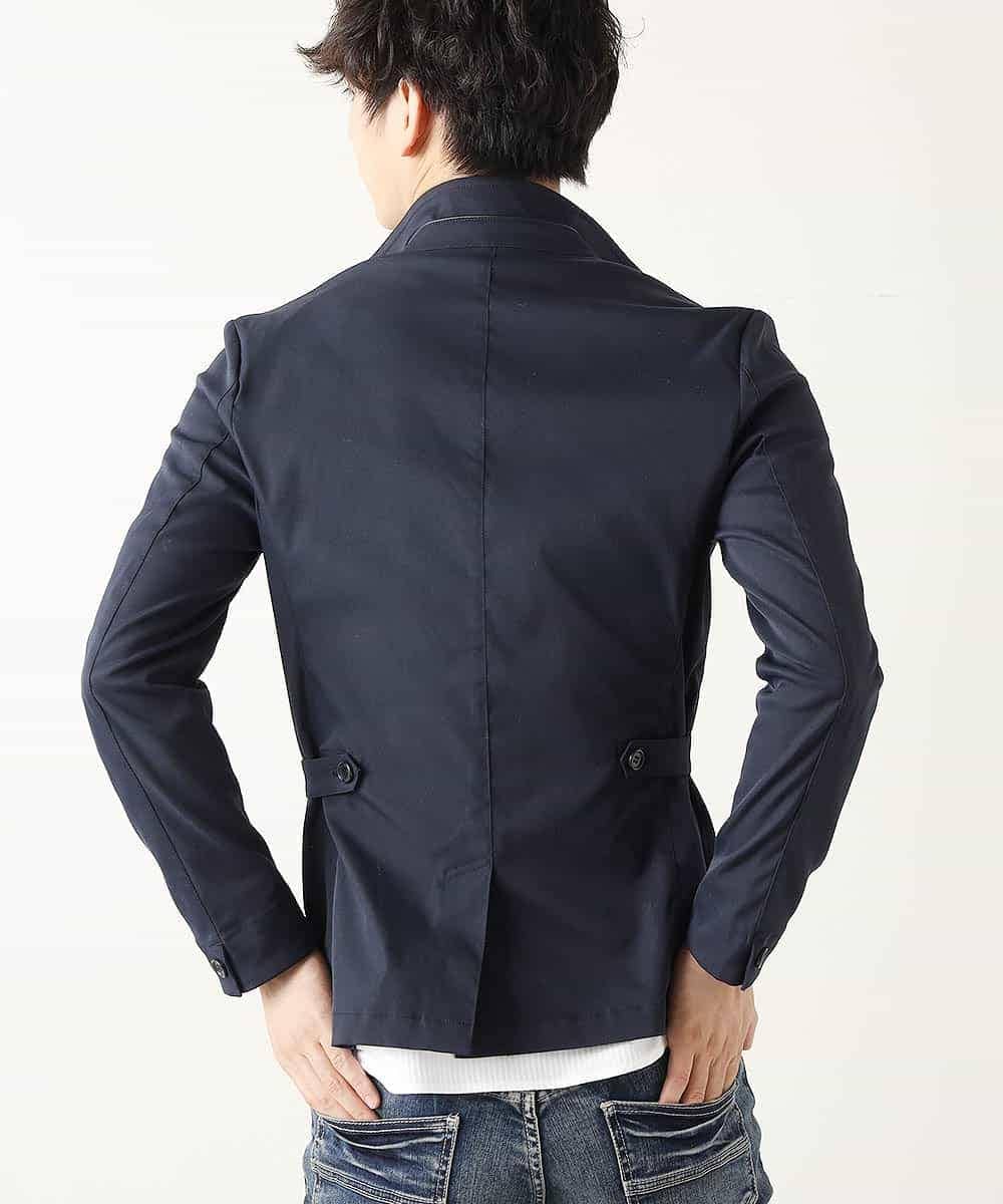 MKDKA90230 MK MICHEL KLEIN HOMME(MKミッシェルクランオム) ジャケット／ハッスイスパン ネイビー
