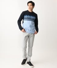 MKFAC37089 MK MICHEL KLEIN HOMME(MKミッシェルクランオム) MKHフェアアイルジャガードニット ネイビー