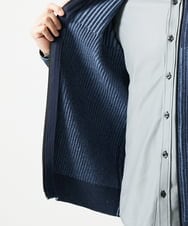 MKFAD51140 MK MICHEL KLEIN HOMME(MKミッシェルクランオム) ドライバーズニット スタンドカーディガン ブルー