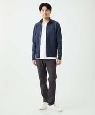 MKFAD51140 MK MICHEL KLEIN HOMME(MKミッシェルクランオム) ドライバーズニット スタンドカーディガン ブルー