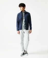 MKFAD51140 MK MICHEL KLEIN HOMME(MKミッシェルクランオム) ドライバーズニット スタンドカーディガン ブルー