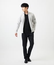 MKFAD51140 MK MICHEL KLEIN HOMME(MKミッシェルクランオム) 【洗濯機で洗える/毛玉になりにくい】ドライバーズニットカーディガン ライトグレー