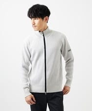 MKFAD51140 MK MICHEL KLEIN HOMME(MKミッシェルクランオム) 【洗濯機で洗える/毛玉になりにくい】ドライバーズニットカーディガン ライトグレー