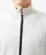 MKFAD51140 MK MICHEL KLEIN HOMME(MKミッシェルクランオム) 【洗濯機で洗える/毛玉になりにくい】ドライバーズニットカーディガン ライトグレー