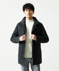 MKFAD61099 MK MICHEL KLEIN HOMME(MKミッシェルクランオム) モックネックニット / ランダムタックストライプ ホワイト
