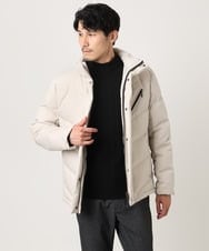 MKFAD61099 MK MICHEL KLEIN HOMME(MKミッシェルクランオム) モックネックニット / ランダムタックストライプ ブラック