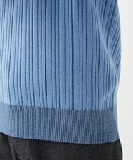 MKFAD63099 MK MICHEL KLEIN HOMME(MKミッシェルクランオム) クルーネックニット / ランダムタックストライプ ライトブルー