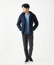MKFAD63099 MK MICHEL KLEIN HOMME(MKミッシェルクランオム) クルーネックニット / ランダムタックストライプ ライトブルー