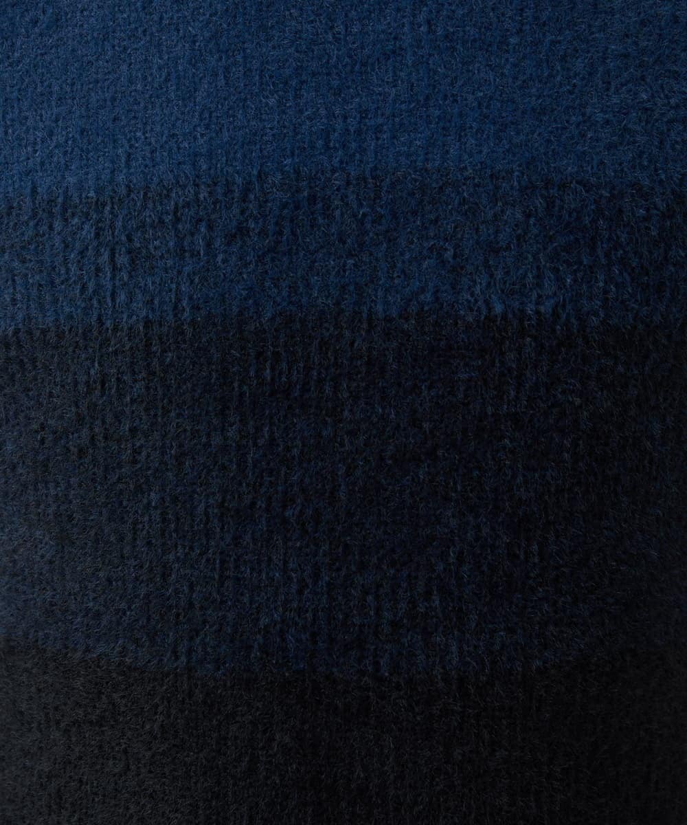 MKFAF25095 MK MICHEL KLEIN HOMME(MKミッシェルクランオム) プルオーバーニット / フェザーヤーン ネイビー