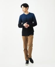 MKFAF25095 MK MICHEL KLEIN HOMME(MKミッシェルクランオム) プルオーバーニット / フェザーヤーン ネイビー