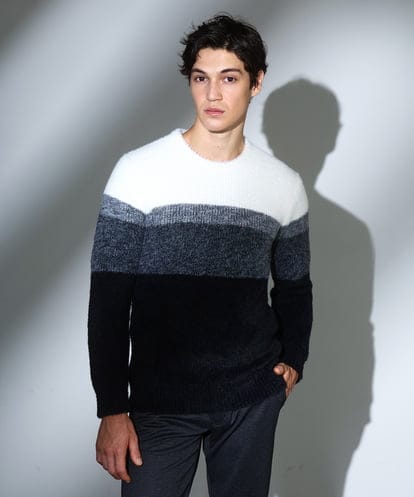 MKFAF25095 MK MICHEL KLEIN HOMME プルオーバーニット / フェザーヤーン