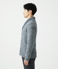 MKFAF26130 MK MICHEL KLEIN HOMME(MKミッシェルクランオム) ショールカラーニット / フェザーヤーン グレー