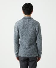 MKFAF26130 MK MICHEL KLEIN HOMME(MKミッシェルクランオム) ショールカラーニット / フェザーヤーン グレー