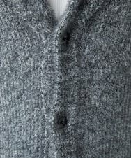 MKFAF26130 MK MICHEL KLEIN HOMME(MKミッシェルクランオム) ショールカラーニット / フェザーヤーン グレー
