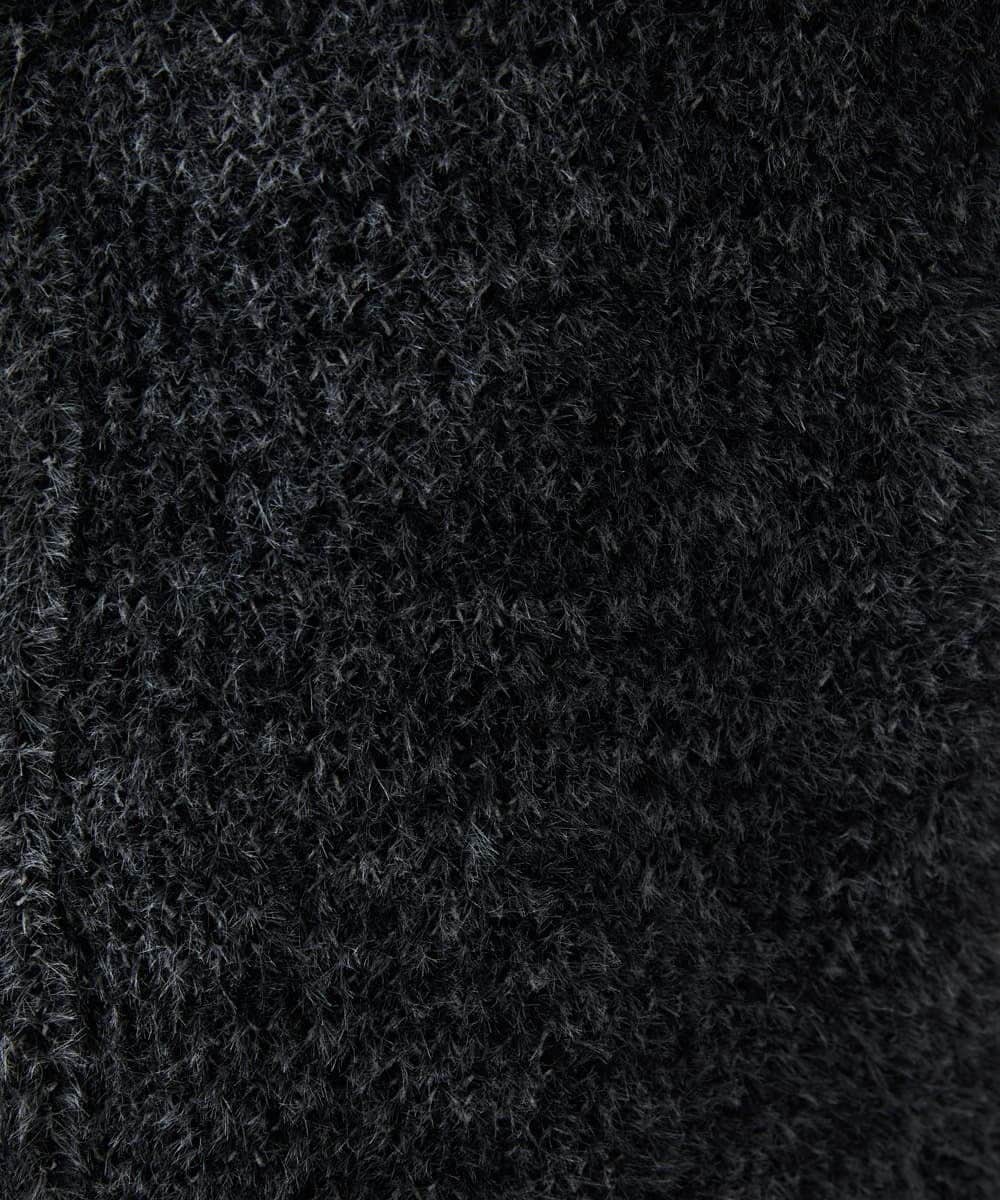 MKFAF26130 MK MICHEL KLEIN HOMME(MKミッシェルクランオム) ショールカラーニット / フェザーヤーン ダークグレー