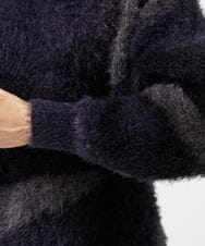 MKFAF81110 MK MICHEL KLEIN HOMME(MKミッシェルクランオム) マーブルシャギーニット ブルー