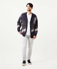 MKFAF82120 MK MICHEL KLEIN HOMME(MKミッシェルクランオム) マーブルシャギーカーディガン ブルー