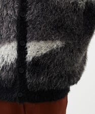 MKFAF82120 MK MICHEL KLEIN HOMME(MKミッシェルクランオム) マーブルシャギーカーディガン ブラック