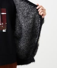 MKFAF82120 MK MICHEL KLEIN HOMME(MKミッシェルクランオム) マーブルシャギーカーディガン ブラック