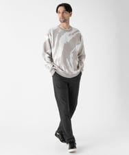 MKFAF85090 MK MICHEL KLEIN HOMME(MKミッシェルクランオム) 【リラックスシルエット/洗える】ジャガードニット ベージュ