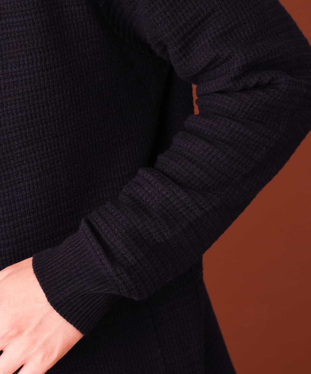 MKFAL01095 MK MICHEL KLEIN HOMME(MKミッシェルクランオム) ロングカーディガン／トッパーカーディガン ネイビー