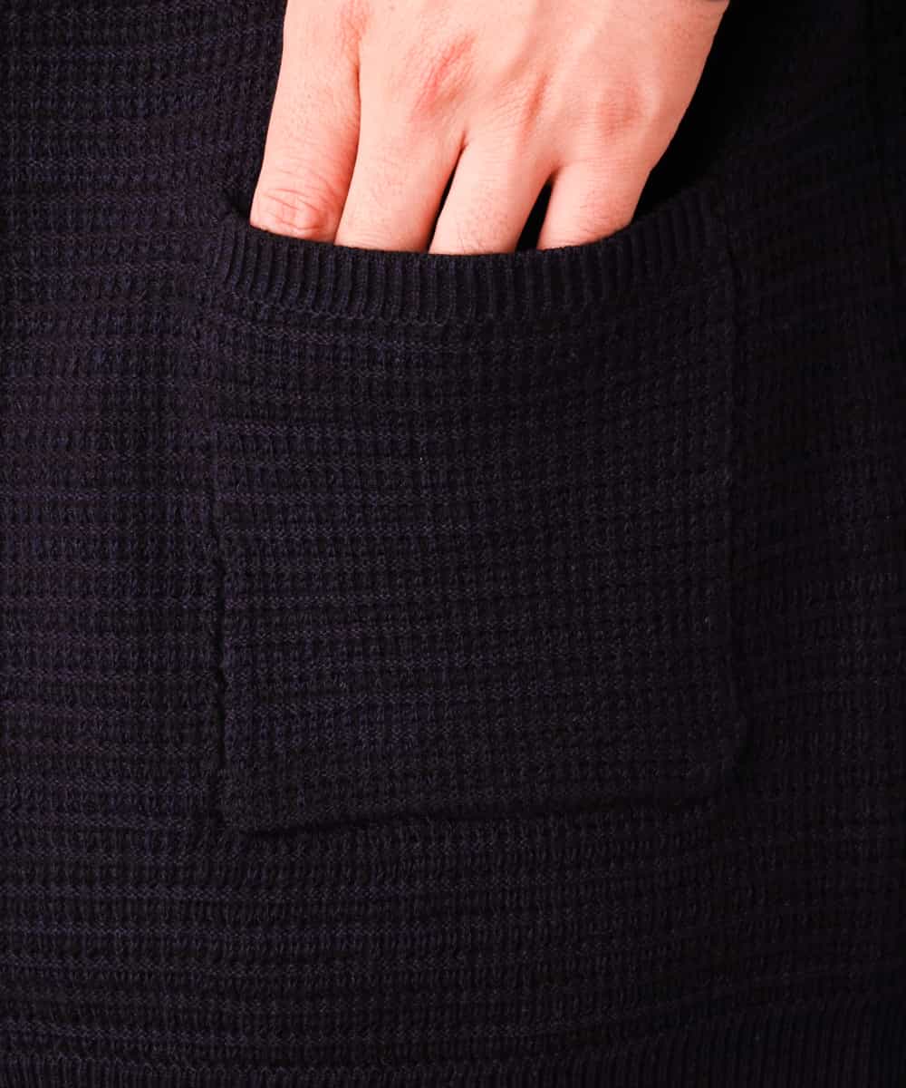 MKFAL01095 MK MICHEL KLEIN HOMME(MKミッシェルクランオム) ロングカーディガン／トッパーカーディガン ネイビー