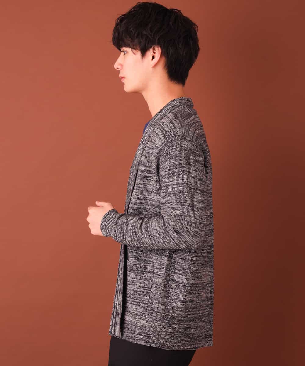 MKFAL01095 MK MICHEL KLEIN HOMME(MKミッシェルクランオム) ロングカーディガン／トッパーカーディガン グレー