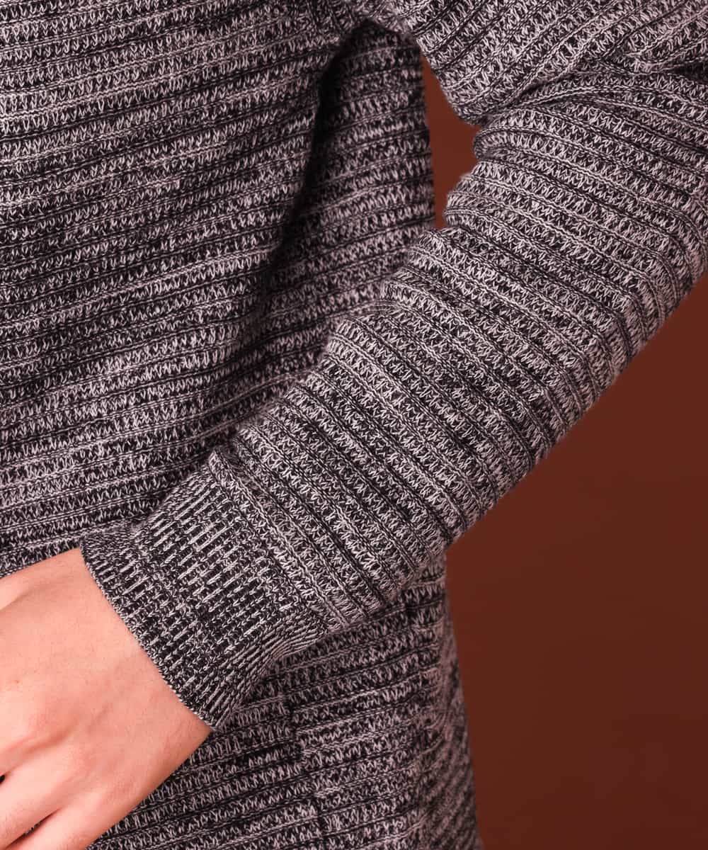 MKFAL01095 MK MICHEL KLEIN HOMME(MKミッシェルクランオム) ロングカーディガン／トッパーカーディガン グレー