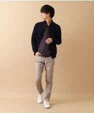 MKFAM53110 MK MICHEL KLEIN HOMME(MKミッシェルクランオム) カーディガン／アランケーブルディライト ネイビー
