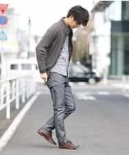 MKFAM53110 MK MICHEL KLEIN HOMME(MKミッシェルクランオム) カーディガン／アランケーブルディライト ダークグレー
