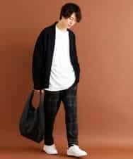 MKFAR10080 MK MICHEL KLEIN HOMME(MKミッシェルクランオム) モールカーディガン ブラック