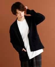 MKFAR10080 MK MICHEL KLEIN HOMME(MKミッシェルクランオム) モールカーディガン ブラック