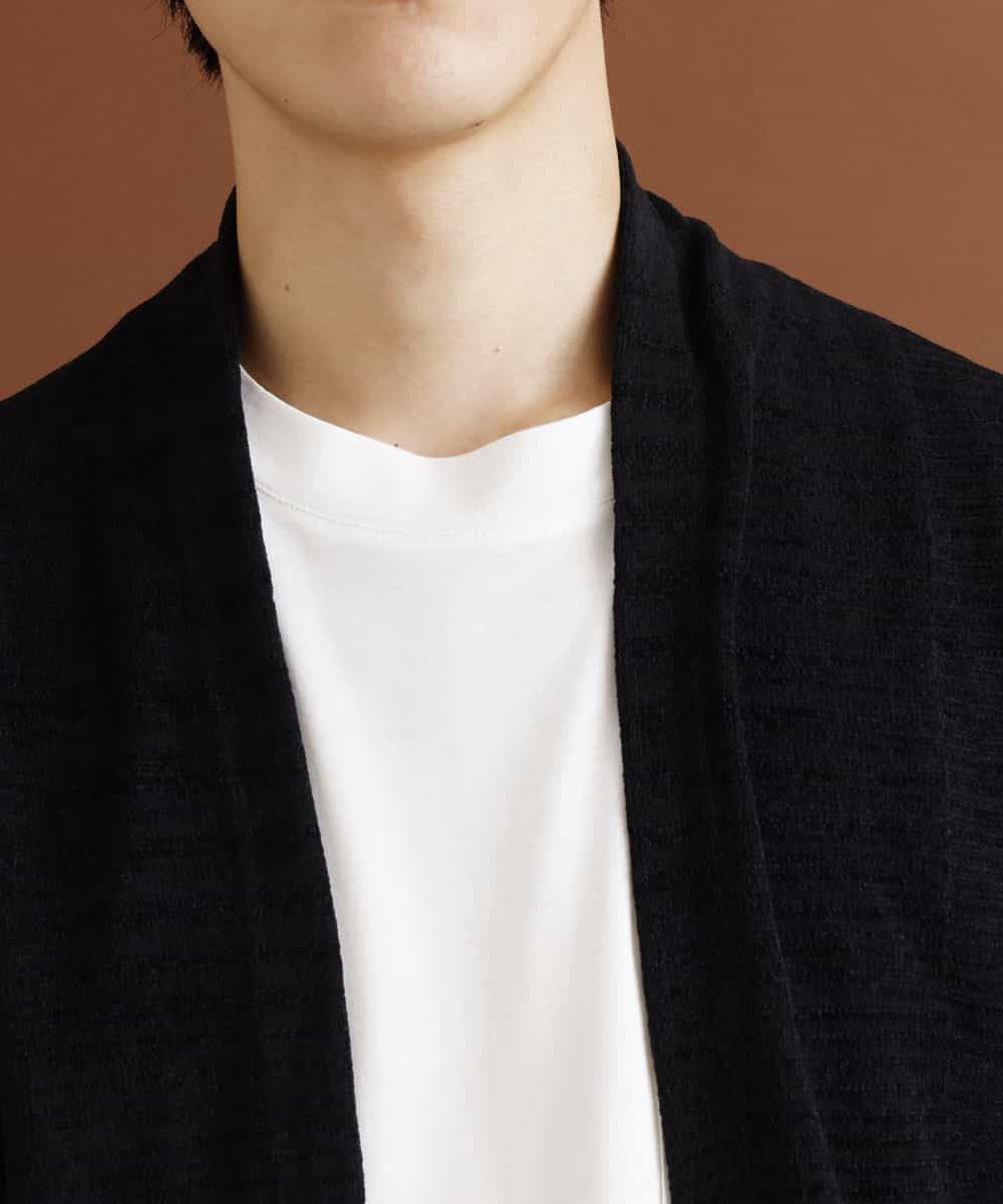 MKFAR10080 MK MICHEL KLEIN HOMME(MKミッシェルクランオム) モールカーディガン ブラック