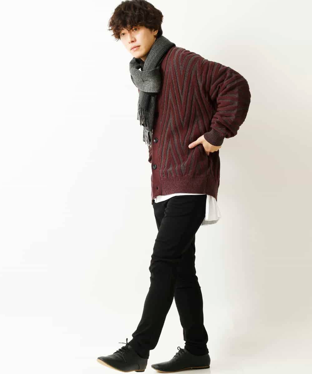 MKFAR26090 MK MICHEL KLEIN HOMME(MKミッシェルクランオム) カーディガン ボルドー