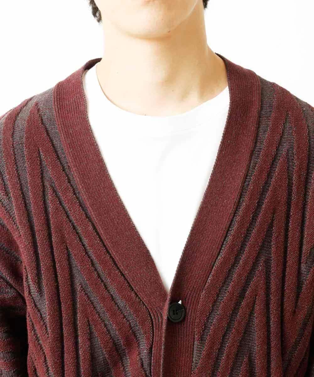 MKFAR26090 MK MICHEL KLEIN HOMME(MKミッシェルクランオム) カーディガン ボルドー