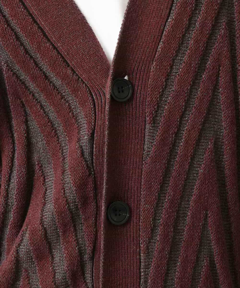 MKFAR26090 MK MICHEL KLEIN HOMME(MKミッシェルクランオム) カーディガン ボルドー